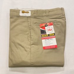 画像1: DEAD STOCK 1970's KEY WORK CHINO PANTS　Size W32 L34