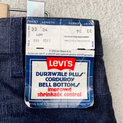 画像7: DEAD STOCK 1980's Levi's 646-1517 Corduroy Pants  Size W33 L34