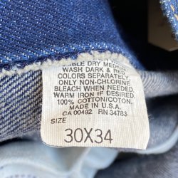 画像10: DEAD STOCK 1980's Lee 202-0347 Regular Fit Boot Cut　Size W30 L34