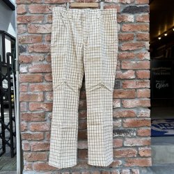 画像2: DEADSTOCK 1970's Wrangler Check Flare Pants  Size W38 L33