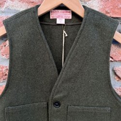 画像2: NEW  FILSON Mackinaw Cruiser Vest   ”Forest Green”　Size XS