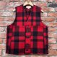 New FILSON Mackinaw Wool Vest ”Red Black”