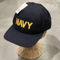 DEAD STOCK 1990’s "NAVY" Stitch Cap　Size 6 1/2 to 7 5/8