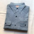 DEAD STOCK 1940's 5 BROTHER Chambray Shirt　Size 15 1/2