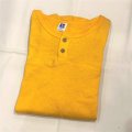 DEAD STOCK 1980's RUSSELL ATHLETIC Henry Neck L/S Tee　Size M