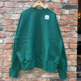 NEW CAMBER CROSS KNIT CREW NECK SWEAT　DARK GREEN