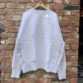 NEW CAMBER CROSS KNIT CREW NECK SWEAT　GRAY