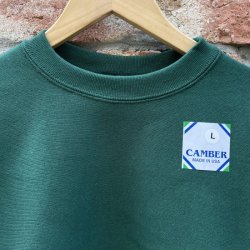 画像2: NEW CAMBER CROSS KNIT CREW NECK SWEAT　DARK GREEN