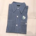 DEAD STOCK 1970's ELY Chambray Shirt　Size 14