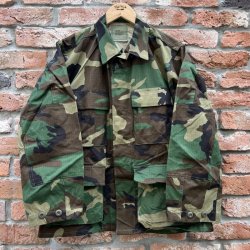 画像1: DEAD STOCK 1989's US Military Woodland Camo BDU Jacket　Size SMALL-XSHORT