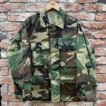 DEAD STOCK 1989's US Military Woodland Camo BDU Jacket　Size SMALL-SHORT