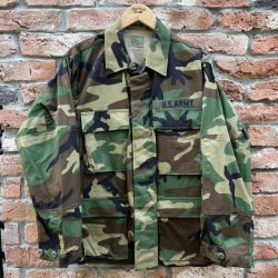 画像1: DEAD STOCK 1989's US Military Woodland Camo BDU Jacket　Size SMALL-SHORT