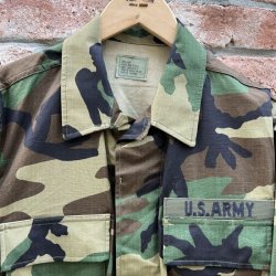 画像2: DEAD STOCK 1989's US Military Woodland Camo BDU Jacket　Size SMALL-SHORT