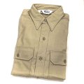 DEAD STOCK 1980's Woolrich Chamois Shirt　Size S