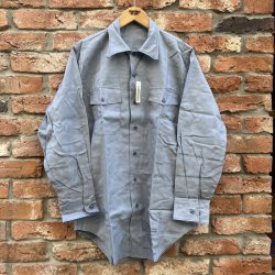 画像2: DEAD STOCK 1995's USN Chambray Shirt　Size MEDIUM