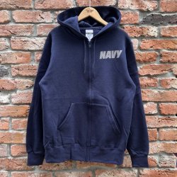 画像2: DEAD STOCK USN Full Zip Hoodie　Size M