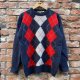 DEAD STOCK 1980's COOPER＆ROE Argyle Wool Sweater　Size M