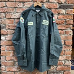 画像1: DEAD STOCK 1980's UNIVERSAL OVERALL L/S Work Shirt　Size L-LONG