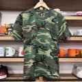 DEAD STOCK 1980's Woodland Camo Tee　Size XL