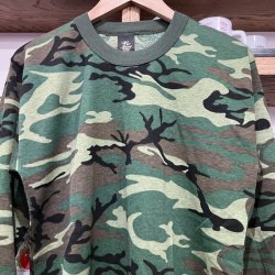 画像2: DEAD STOCK 1980's Woodland Camo L/S Tee　Size M