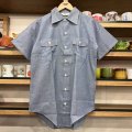 DEAD STOCK 1970’s Key S/S Chambray Shirt　Size SMALL