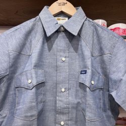 画像2: DEAD STOCK 1980’s Key S/S Chambray Western Shirt　Size S