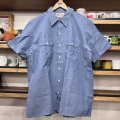 DEAD STOCK 1990's Dickies S/S Chambray Shirt　Size X LARGE