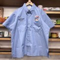 DEAD STOCK 1980's RIVERSIDE Miller Lite S/S B/D Work Shirt　Size 17 1/2