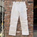 DEAD STOCK 〜80’s GENTAUR Double Knee White Painter Pants　Size W32 L33