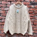 DEAD STOCK 1990's Quill’s Woolen Market Fisherman Sweater　Size M