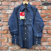 DEAD STOCK 〜70's ROEBUCKS Denim Western Shirt　Size S