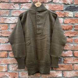 画像1: DEAD STOCK 1951's US ARMY Henry Neck Sweater　Size SMALL