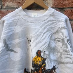 画像2: DEAD STOCK 1980’s CLASSIC COTTON ARMOR Print Sweat Shirt　Size L