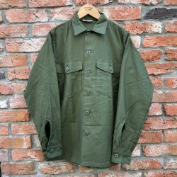 画像1: DEAD STOCK 1976’s US Military OG-107 Utility Shirt　Size 14 1/2-33