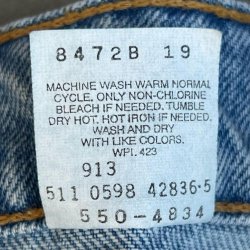 画像5: DEAD STOCK 1998’s Levi’s 550-4834　Size W33 L34