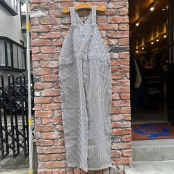 画像1: DEAD STOCK 1950’s CAN’T BUST’EM Hickory Overall　Size W49 L32