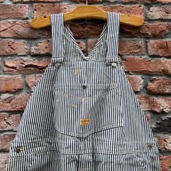 画像2: DEAD STOCK 1950’s CAN’T BUST’EM Hickory Overall　Size W49 L32