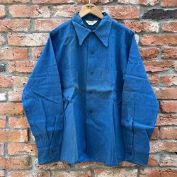 画像1: DEAD STOCK 1940’s Sports Wear Cotton Hop Sac Shirt　Size・S