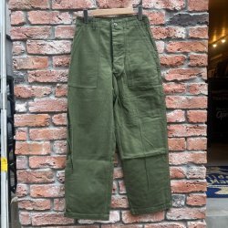 画像1: DEAD STOCK 1960's US Military OG-107 Utility Trousers　Size W29 L28.5 (表記 W30 L29)