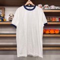 DEAD STOCK 1970's Hanes Ringer Tee　Size XL