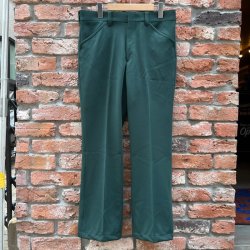 画像1: DEAD STOCK 〜80's CAMPUS Polyester Slacks　Size W33 L28