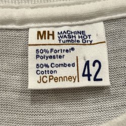 画像3: DEAD STOCK 1970's JC Penney Solid Tee #22　Size 42