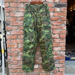 画像1: DEAD STOCK 1969's US Military Jungle Fatigue Pants ERDL Camo　Size X-SMALL-REGULAR