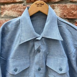画像2: DEAD STOCK 1981's USN Chambray Shirt　Size L