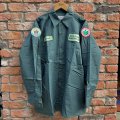 DEAD STOCK 1980's UNIVERSAL OVERALL L/S Work Shirt　Size L-LONG