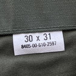 画像6: DEAD STOCK 1982's US Military OG-507 Utility Trousers　Size W29.5 L29.5 (表記W30 L31)