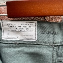 画像9: DEAD STOCK 1960's Civilian USAF SHADE 509 Utility Trousers　Size W32 L31