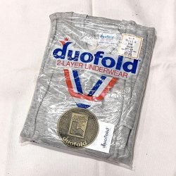画像1: DEAD STOCK 1970's duofold Two-Layer Underwear　Size M
