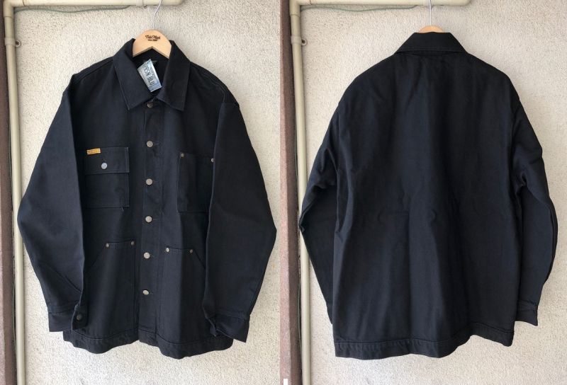 PRISON BLUES DENIM YARD COAT "RINSED BLACK" Size L - TIDEMARK ONLINE STORE タイドマーク 福岡の古着屋