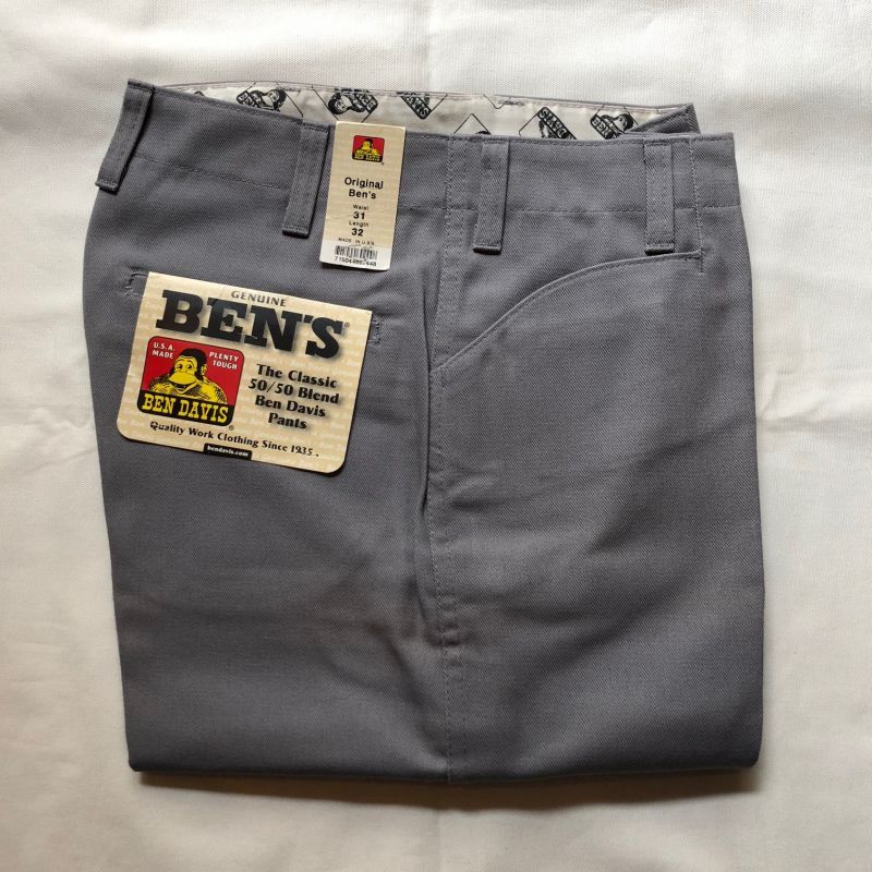 DEAD STOCK 1990's BEN DAVIS WORK PANTS MADE IN USA W31 L32 TIDEMARK